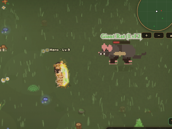 Hero firing a bow