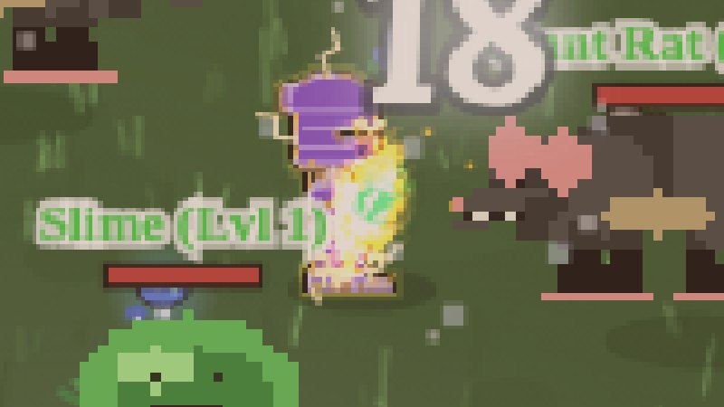 Hero attacking with a knife